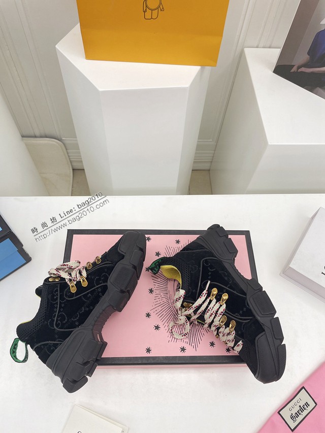gucci經典情侶登山休閒鞋 古馳經典登山情侶休閒鞋系列 古琦男女款運動鞋 dx2623